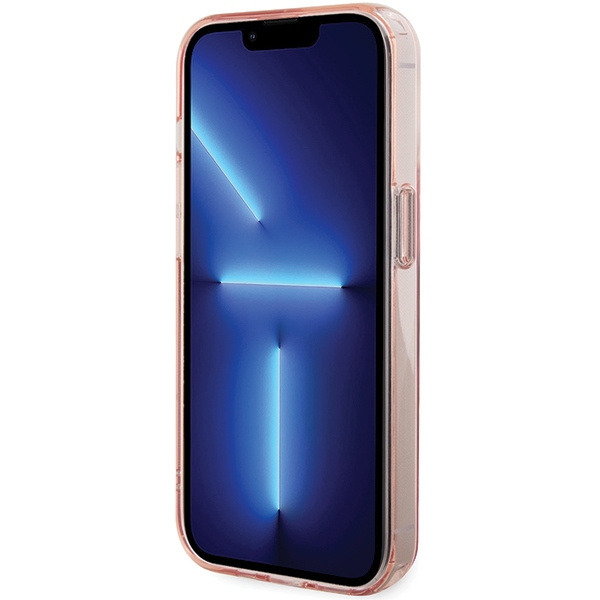 Funda Karl Lagerfeld KLHMP15LHMRSCHP iPhone 15 Pro 6.1" rosa/rosa durocase Anillo Soporte Choupette Cabeza MagSafe Case