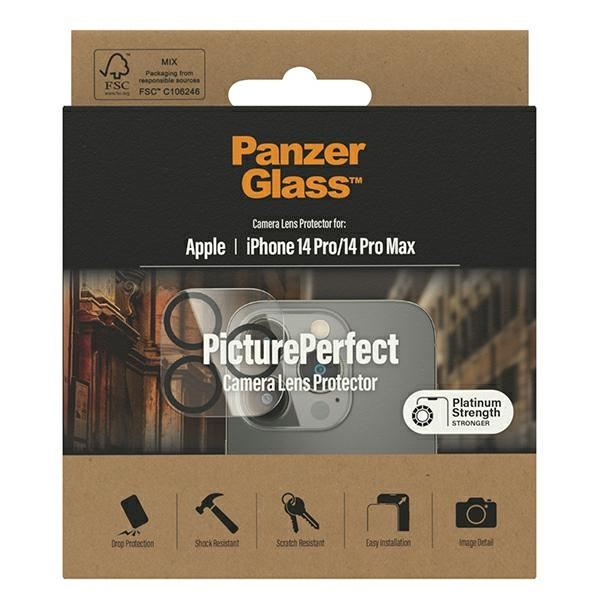 PanzerGlass Camera Protector iPhone 14 Pro / 14 Pro Max Platinium Stärke 0400