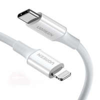 Câble USB-C vers Lightning UGREEN US171, 3A, 0,25m (blanc)