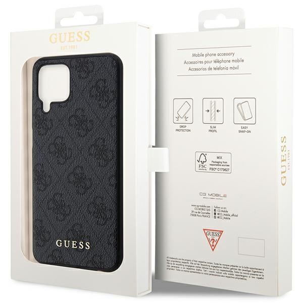 Guess GUHCSM33G4GFGR M33 5G M336 grigio/grigio case 4G Metal Gold Logo