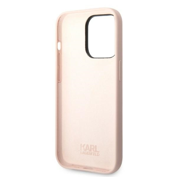 Karl Lagerfeld KLHCP14LSNCHBCP iPhone 14 Pro 6,1" hardcase pink/pink Silicone Choupette