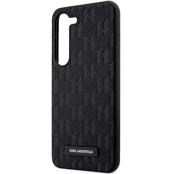 Case Karl Lagerfeld Klhcs23ssaklhpk S23 S911 Hardcase Black/Black Saffiano Mono Metal Logo Case