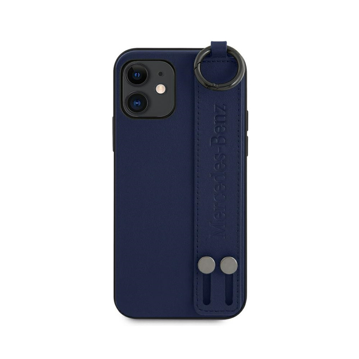 Mercedes Apple iPhone 12 Mini Strap Line Blue Case