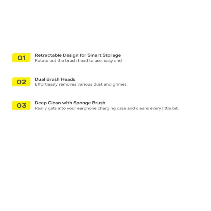 Brosse de nettoyage pour casque Baseus blanche (NGBS000002)