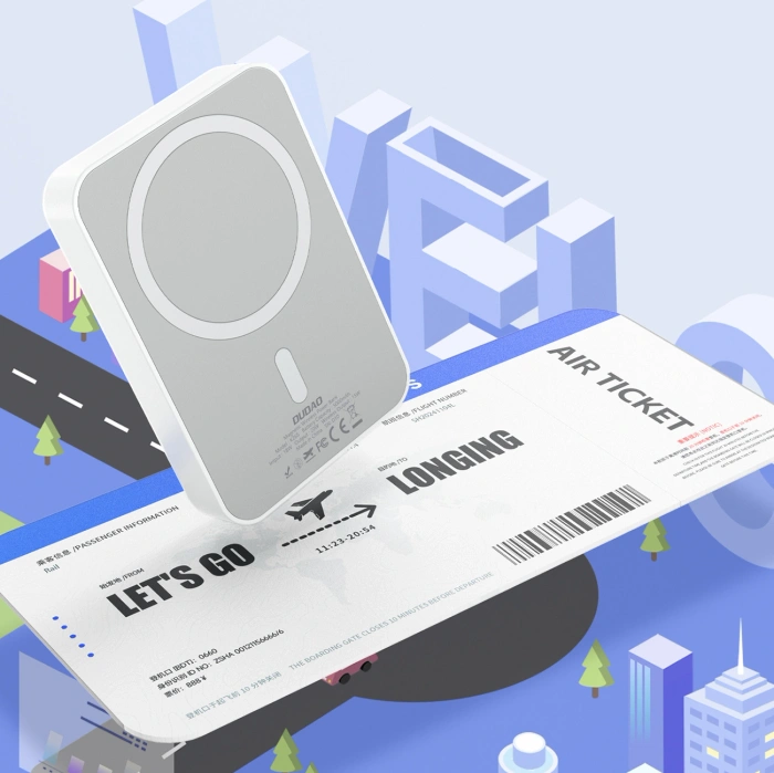 Powerbank Dudao K26 10000mAh 20W USB-A / USB-C / MagSafe - biały