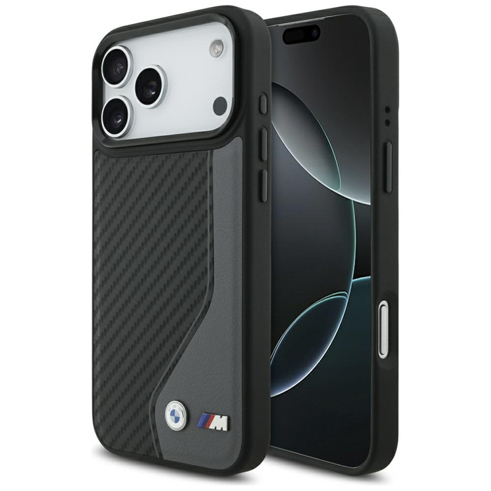 Etui BMW M Carbon Logo MagSafe do iPhone 17 Pro Max antracyt