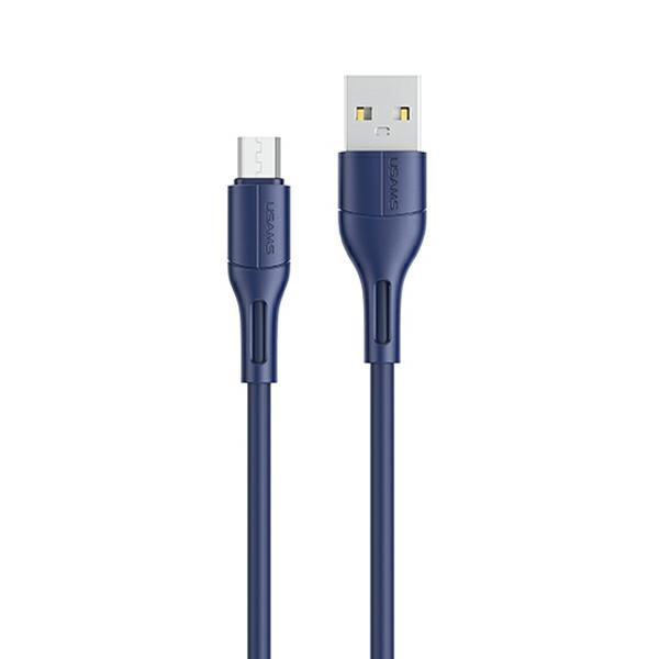USAMS Câble U68 microUSB 2A Fast Charge 1m bleu/bleu SJ502USB03 (US-SJ502)