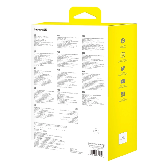 [RETURNED ITEM] Magnetický držák do auta Baseus MagPro Series - černý