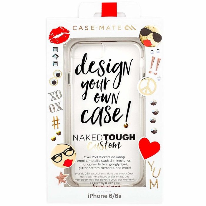 Coque Apple iPhone 8 7 6S 6 Case-Mate Tough Naked Custom Clear Cover 