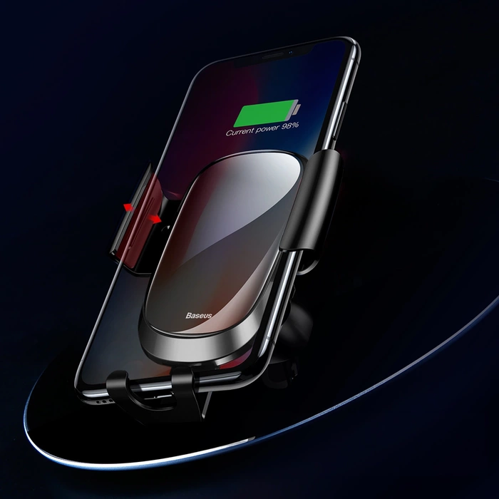 Baseus Future Gravity Car Mount Auto Halter Lüftungsgitter Halterung Gravity Automatischer schwarz (SUYL-WL01)
