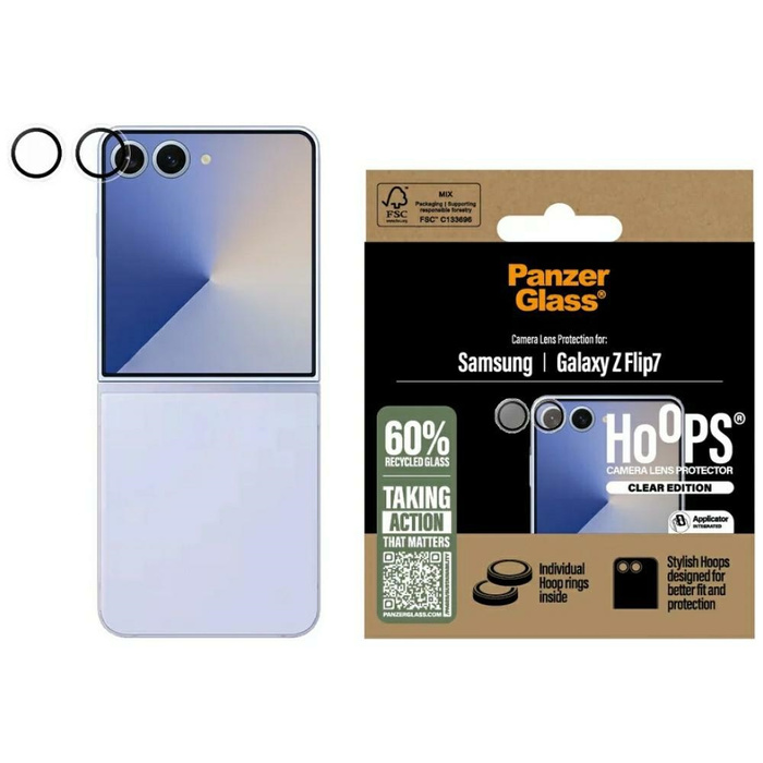 Szkło hartowane na obiektyw PanzerGlass Samsung Galaxy Z Flip 7 Hoops