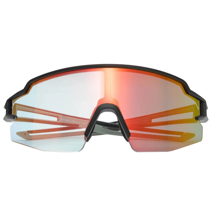 Rockbros Fahrradbrille Photochrom mit UV-Schutz und Korrektureinsatz Orange Gläser - Schwarz