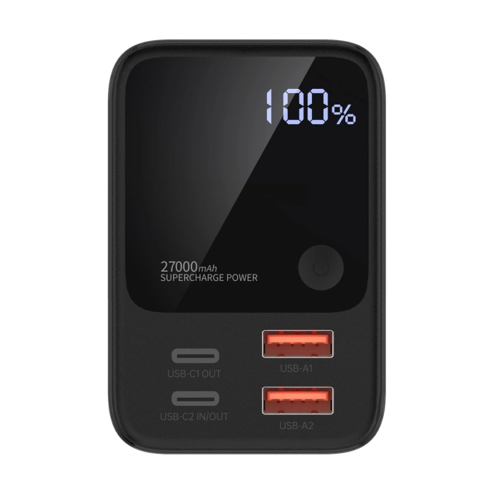 Choetech Powerbank B635BK 2xUSB-A / 2xUSB-C 27000mAh - schwarz