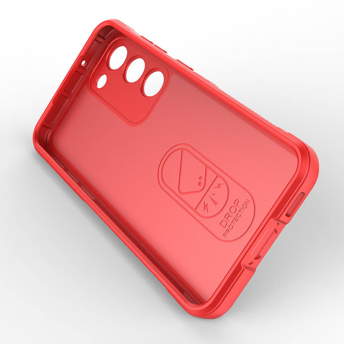 Magic Shield Case für Samsung Galaxy S23+ flexible gepanzerte Hülle rot