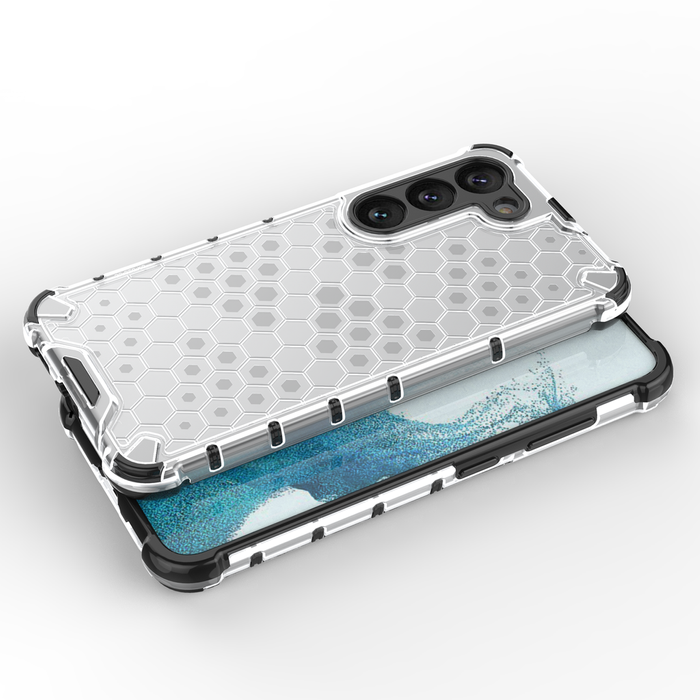 Coque nid d&#39;abeille pour Samsung Galaxy S23 blindée hybride cover noir