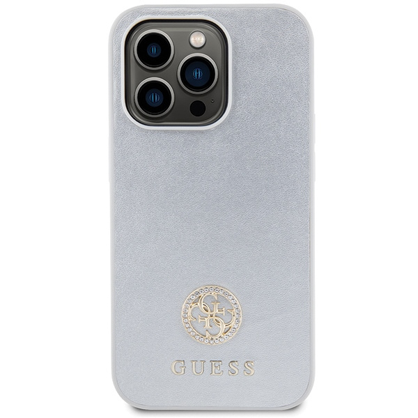 Guess GUHCP15XPS4DGPS iPhone 15 Pro Max 6.7" silber/silber hartcase Strass Metall Logo