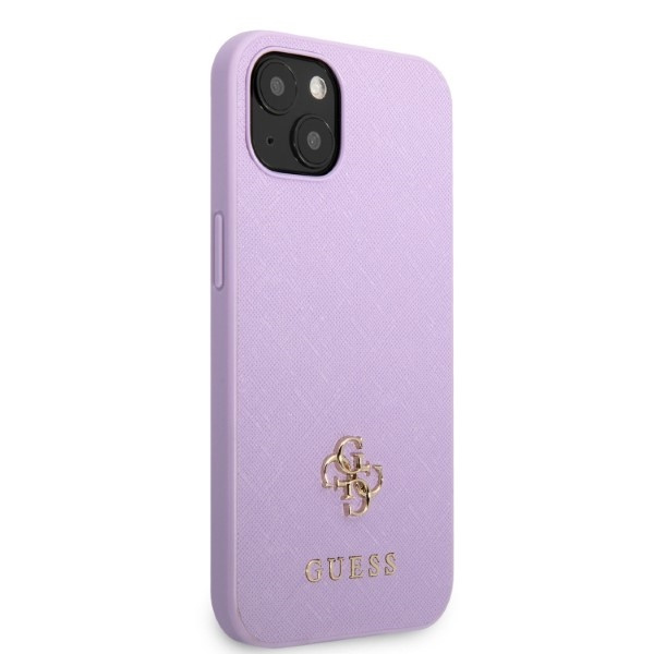 Hülle Guess Guhcp13sps4mu iPhone 13 Mini 5,4" Lila/Lila Hardcase Saffiano 4g Small Metal Logo Case