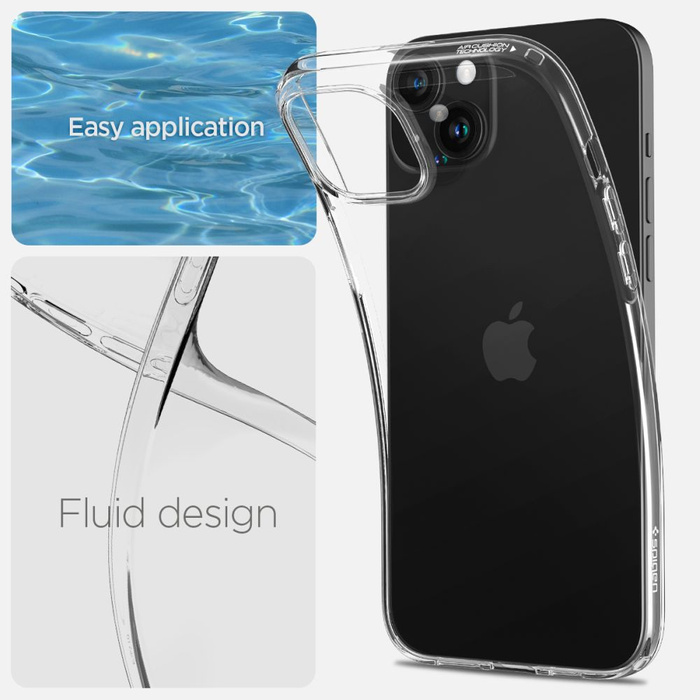 Case Spigen Liquid Crystal iPhone 15 Crystal Clear Case