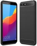 Cover Huawei Y6 2018 Carbon Silicone Nero