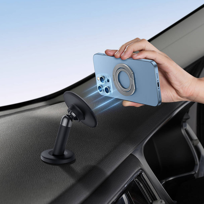 Baseus Halo magnetischer Ringhalter silberner Telefonständer (SUCH000012)