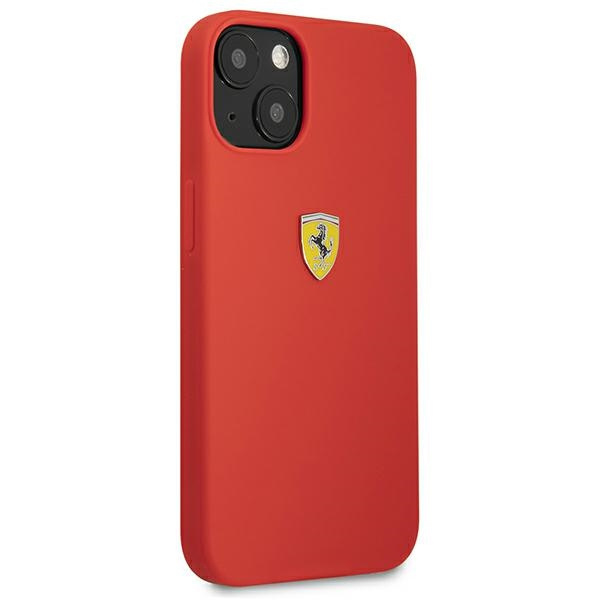 Funda FERRARI Apple iPhone 13 Mini Silicone Red Hardcase