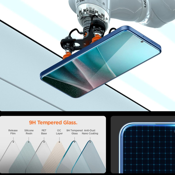 VIDRIO TEMPLADO SPIGEN GLAS.TR "EZ FIT PRO" GALAXY S25 EDGE TRANSPARENTE