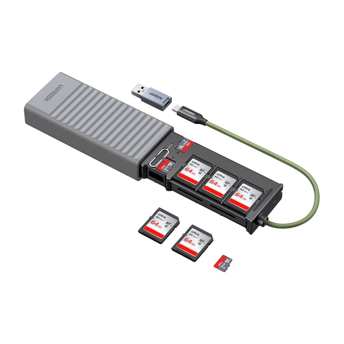 Adapter / Speicherkartenleser Ugreen CM856, USB / USB-C, für SD- und microSD-Karten