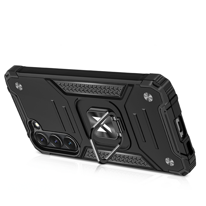 Wozinsky Ring Armor para Samsung Galaxy S23+ funda blindada soporte magnético anillo negro