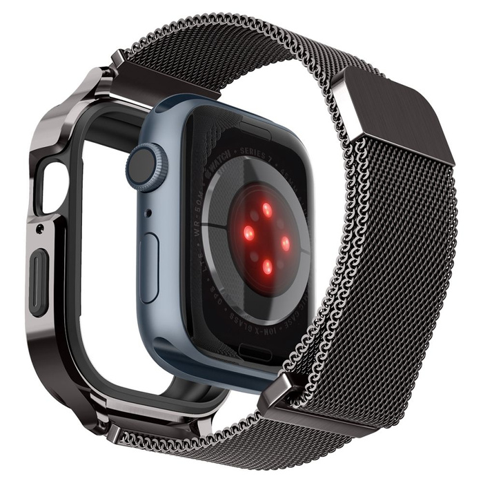 Spigen METAL FIT "PRO" Apple Watch 7 / 8 (45 MM) GRAPHITE