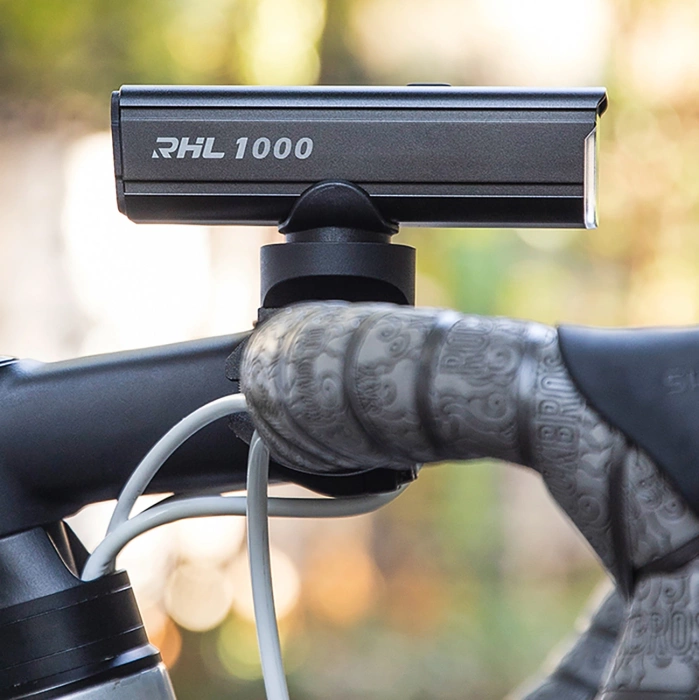 Rockbros 24610002001 front bicycle light 1000 lm + USB-C - USB-A cable - black