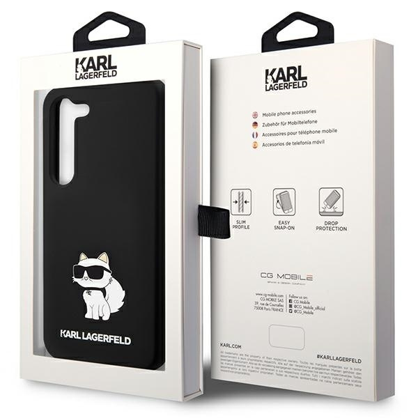Obal Karl Lagerfeld Silicone Nft Choupette - Obal Samsung Galaxy S23 (černý) Case