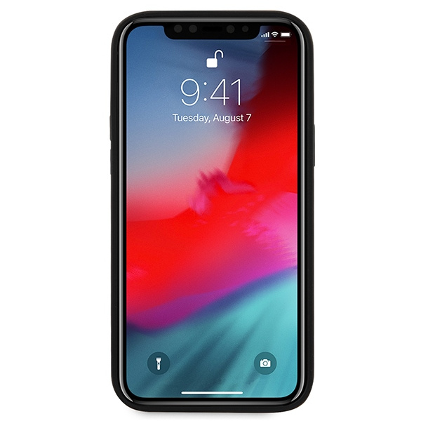 Hülle FERRARI Apple iPhone 12 Pro Max On Track Perforierte rote Hartschale