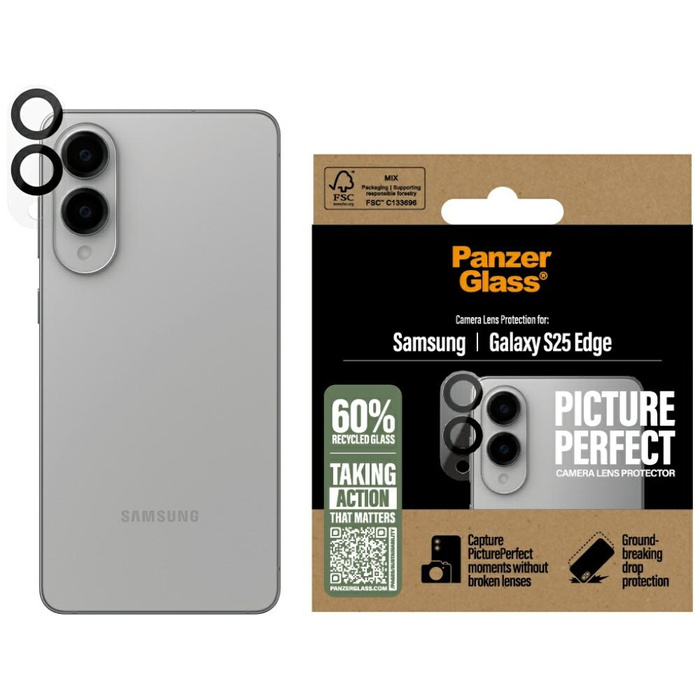 Szkło hartowane na obiektyw PanzerGlass  PicturePerfect Lens Protector do Samsung Galaxy S25 Edge
