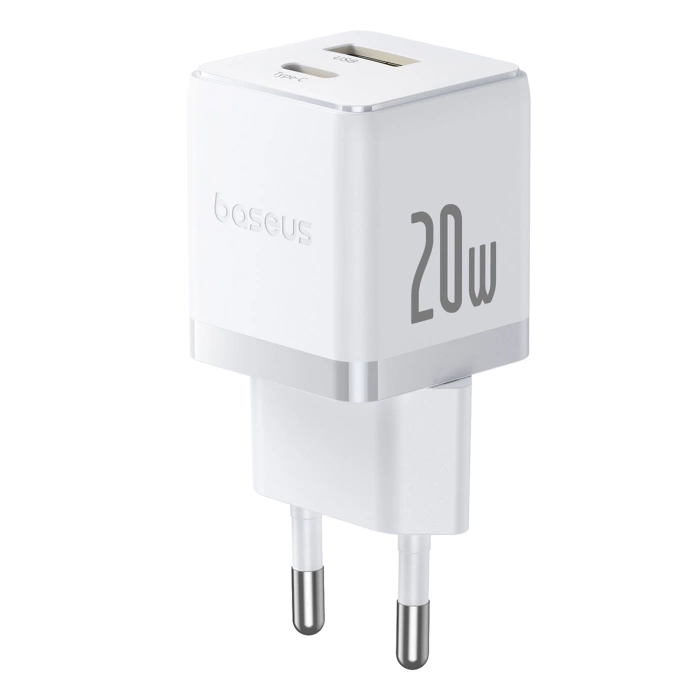 Baseus Palm 20W USB-C USB-A Wall Charger - White