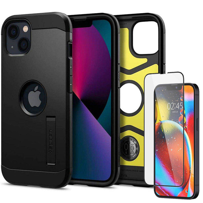 Čierne Case Puzdro SPIGEN 13 iPhone Tough Armor