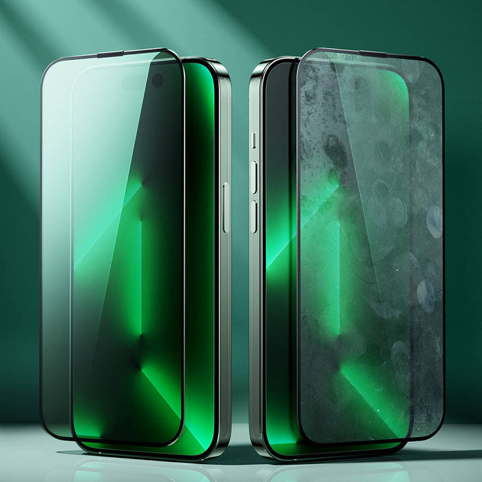 Joyroom Knight in vetro verde per iPhone 14 Plus con filtro anti luce blu a schermo intero (JR-G03)