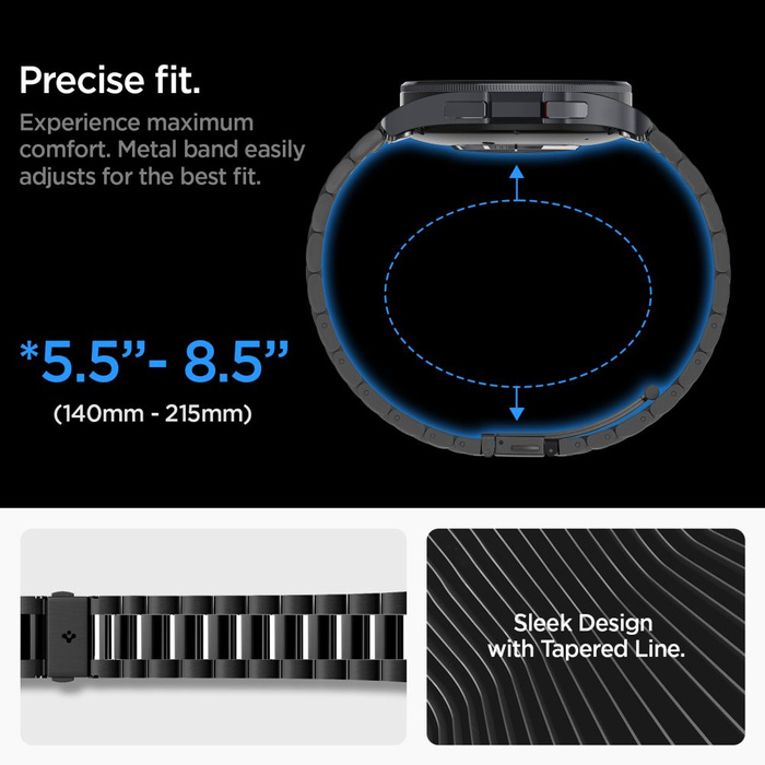 Strap Spigen Modern Fit Band Samsung Galaxy Watch 6 Classic (47 Mm) Black Case