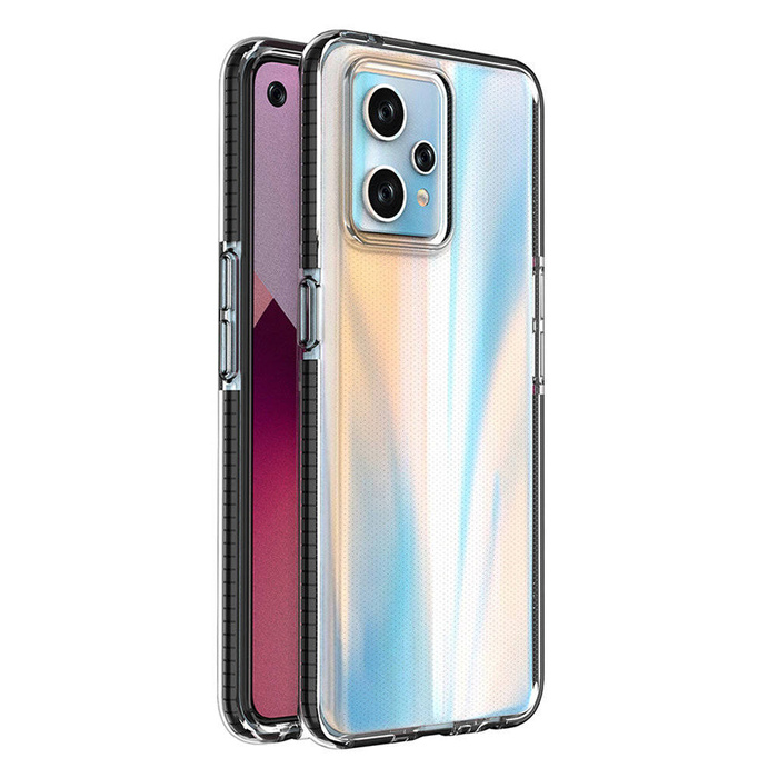Spring Case obal Realme 9 Pro+ / Realme 9 silikonový kryt s rámečkem černý