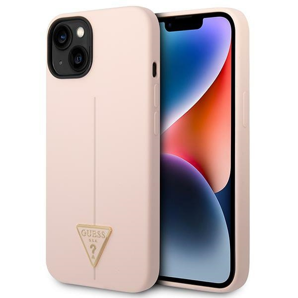 Hülle Guess GUHCP14MSLTGP iPhone 14 Plus 6,7" rosa/rosa hartcase Silikon-Dreieck