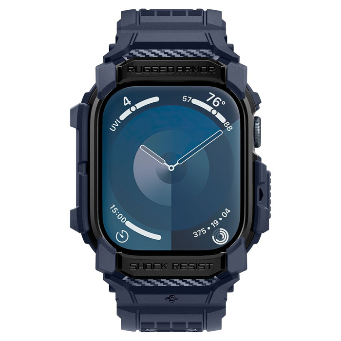 Coque Spigen Rugged Armor Apple Watch "PRO" 10 (46 MM) BLEU MARINE