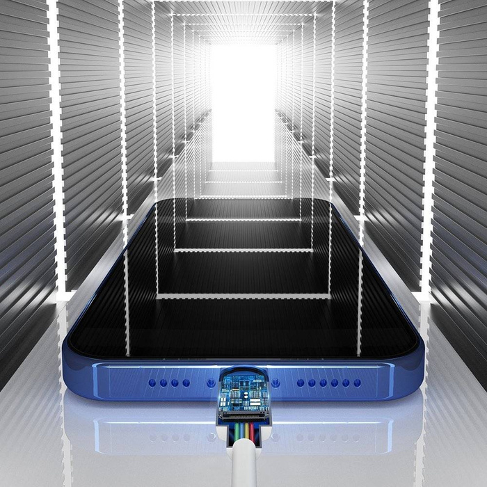 Cavo USB Baseus 2x - Ricarica rapida Power Delivery 1,5 m bianco ( Lightning -02)