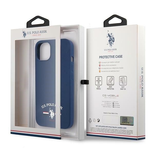 Hülle US POLO Apple iPhone 13 Mini-Silikon Kollektion Marineblau Case