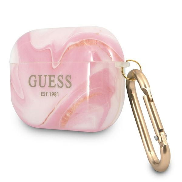 Guess, GUAPUNMP AirPods Pro Hülle pink / pink Marble Collection