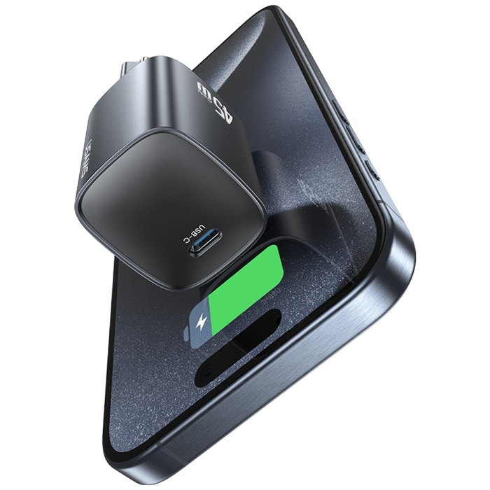 Ładowarka sieciowa USAMS T66 45W GaN     Fast Charger tarnish