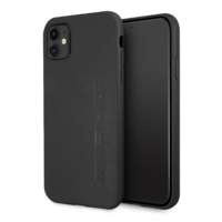 AMG AMHCN61DOLBK iPhone 11 6.1" black/black hardcase Leather Hot Stamped