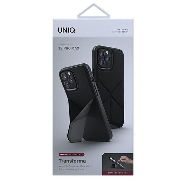 UNIQ coque Transforma iPhone 13 Pro Max 6.7" noir/ébène noir MagSafe