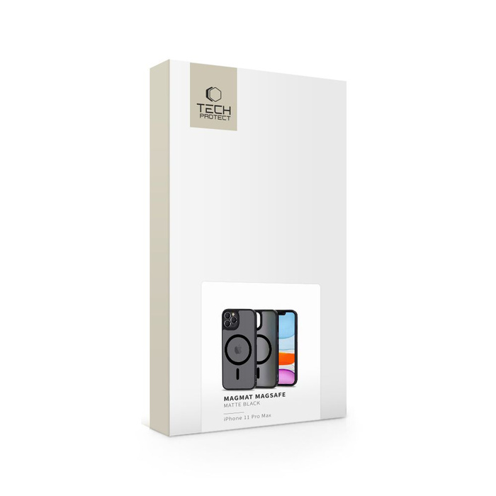 Pouzdro TECH-PROTECT MagMAT MagSafe IPhone 11 PRO MAX MATTE ČERNÁ