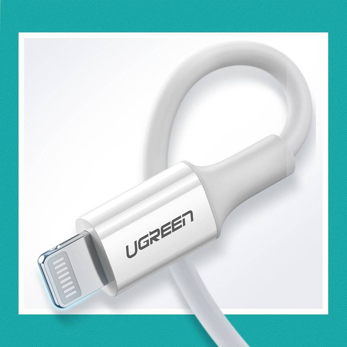 Ugreen cable USB Type C - Lightning MFI 1m 3A 18W white (10493)
