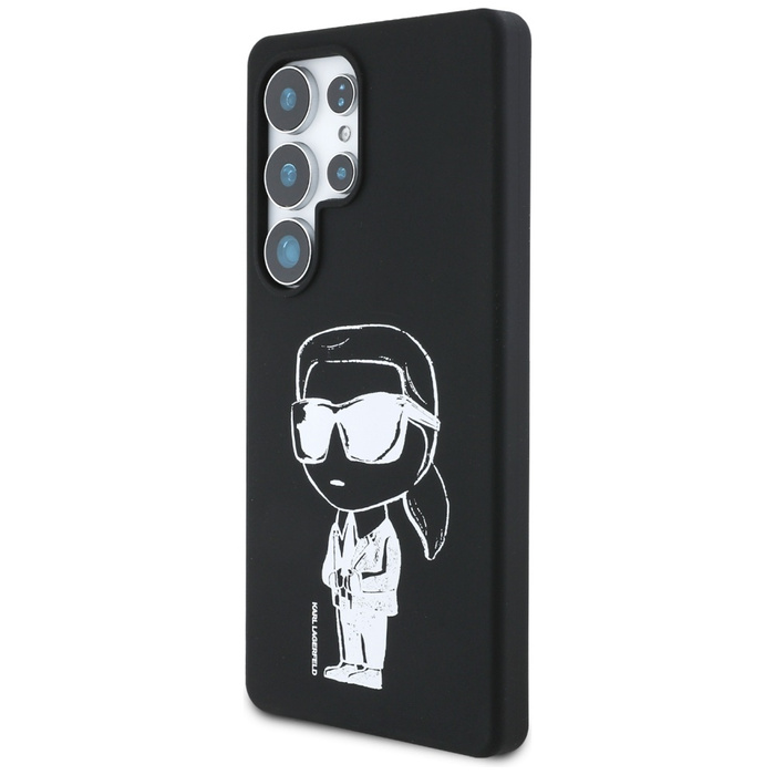 Etui Karl Lagerfeld Silicone Graffiti     Ikonik Printed Logo MagSafe do Samsung Galaxy S25 Ultra czarny