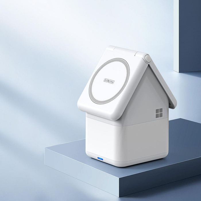 Ładowarka indukcyjna Duzzona W20 4w1 zgodna z MagSafe 15W z lampką biała